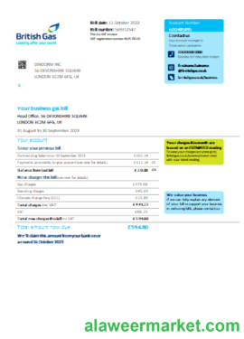 British gas utility business bill, SCR